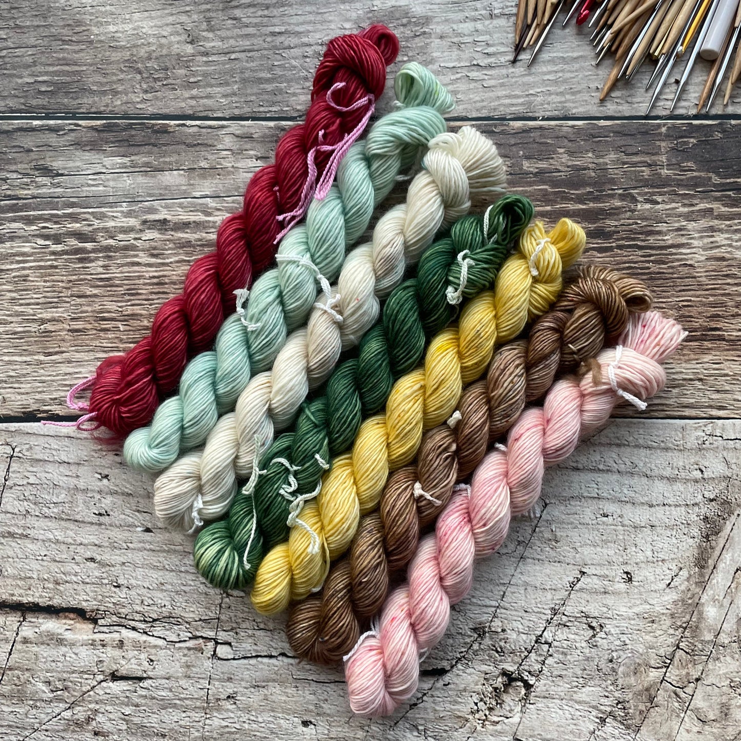 Holiday Cheer Mini Skein Yarn Set, Limited Edition